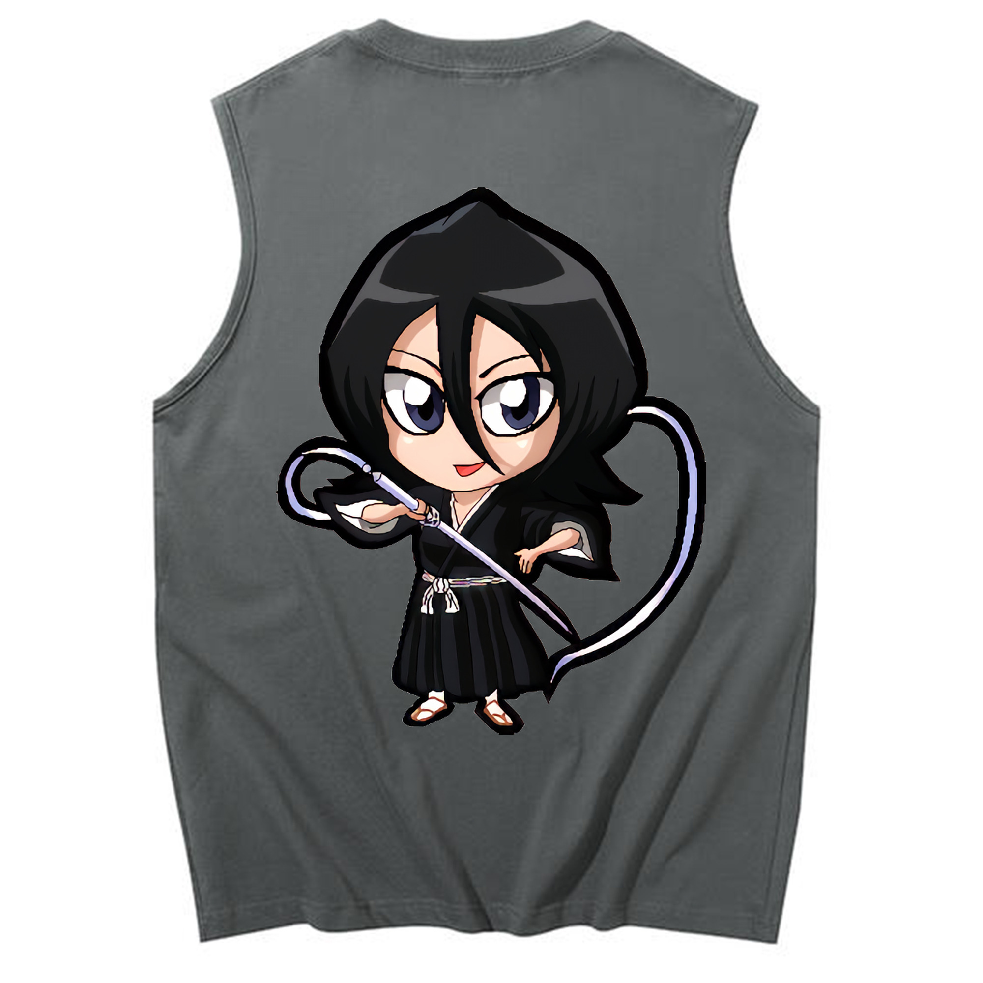 （画像用） ブリーチ 朽木ルキア BLEACH Kuchiki Rukia コットン100％タンクトップ（背面プリント）